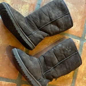 UGG Dark Brown Suede Boots 6